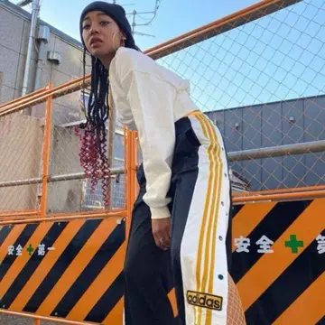 아디다스 오렌지 라인 아디 브레이크 여성 S 스냅 팬츠 저지