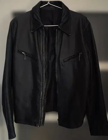 liptional 블랙 가죽 자켓 L