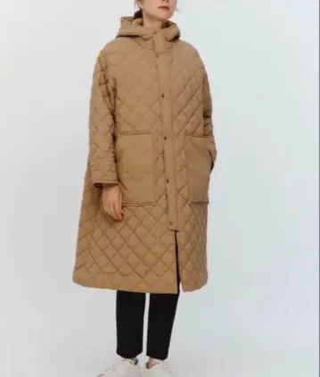 yori 퀼팅 롱 코트 사이즈 38