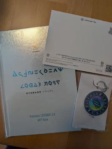 포켓몬 레전즈 아트북과 키링
