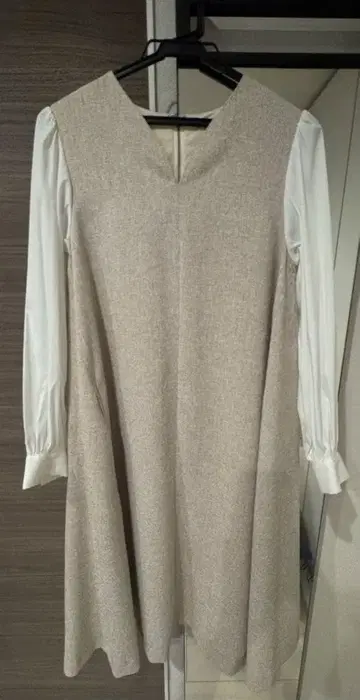 트위드 플레어 원피스 / 베이지 / URBAN RESEARCH ROSSO