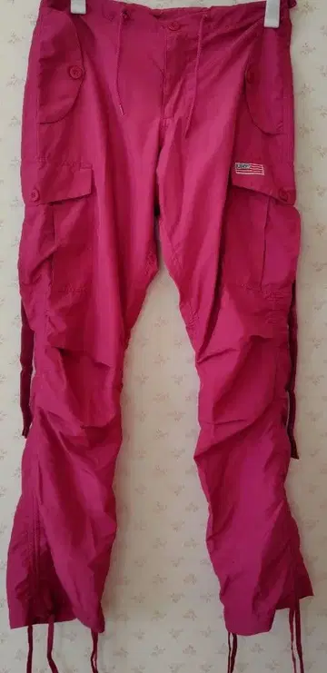 UFO 핑크 카고 팬츠