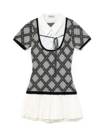 bubbles 스쿨 걸리시 리본 원피스 M 사이즈