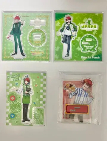 컬러풀 피치 쟈파파 아크릴 스탠드 묶음 판매