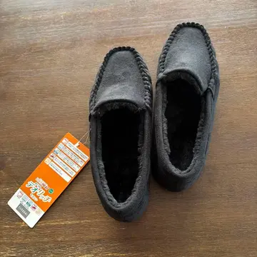 플리스 블랙 모카신 L L