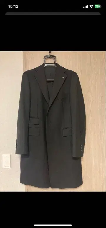 딸리아또레 블랙 체스터 코트 46