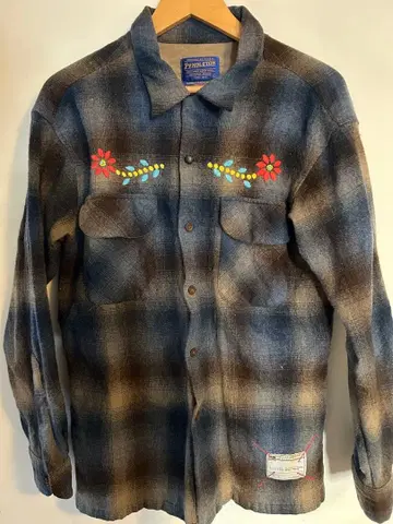 PENDLETON 옴브레 보트 셔츠 90s 빈티지