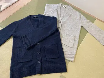 유니클로C 소프트 니트 V넥 플레어 슬리브 가디건 M