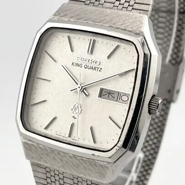 세이코 킹쿼츠 더블쿼츠 스퀘어 데이데이트 손목시계