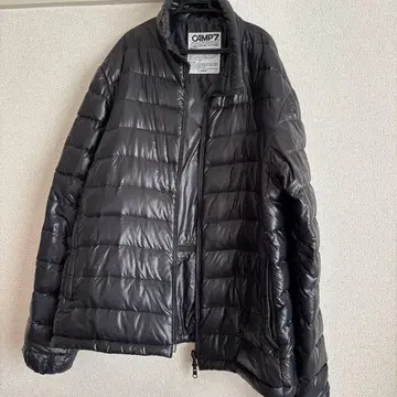 CAMP7 블랙 다운 자켓 페더