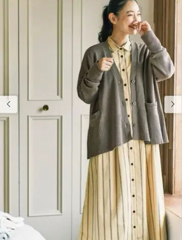 and myera 아 드 마이라 면의 사각 가디건 면 100%