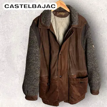 castelbajac 우드페커 절개 가죽 자켓