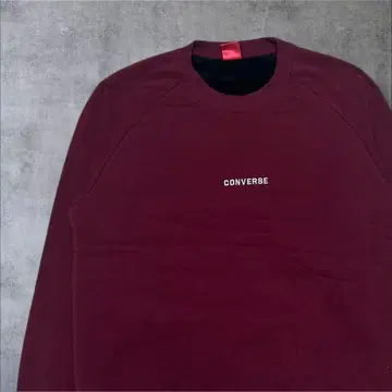 CONVERSE 컨버스 맨투맨 후드티 L 와인 레드 속기모
