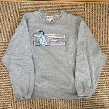 이요르 그레이 트레이닝복 맨투맨 구제 의류 디즈니 90s