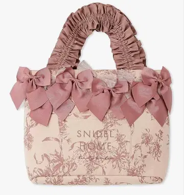 SNIDEL HOME 리본백 핑크