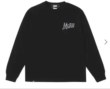 MOBB OG RHINESTONE L/S T-SHIRT - BLACK-