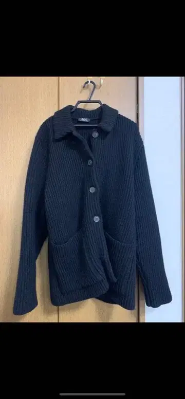 archive 프랑스제 A.P.C. 두툼한 울 니트 가디건