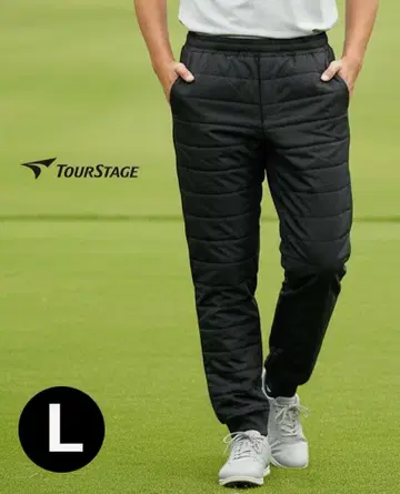 새상품 투어 스테이지 브릿지스톤 블랙 퀼팅 절개 방풍 팬츠/L