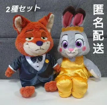 주토피아2 FukuFuku V-BIG 봉제 인형 닉 주디 2종