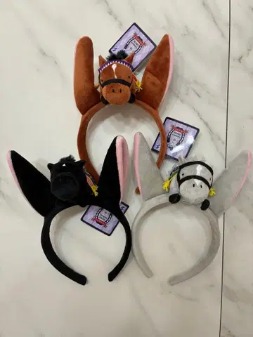 서러브레드 컬렉션 머리띠 골드십 & 두두스 3개 세트