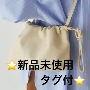 russet 가죽 복조리 4WAY 숄더백 CreamBE