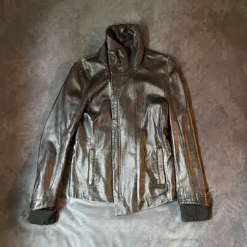 THE EXCLUSIVE 블랙 가죽 자켓 스탠드 카라