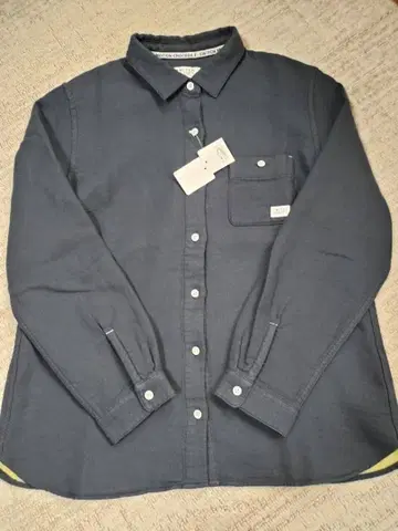 크로커다일(스위치 모션) 코튼 접결 기모 체크 블라우스