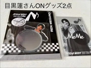 메구로 렌 SnowMan ON 미러 스티커 클리어 스티커 공식 굿즈