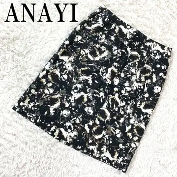 ANAYI 아나이 타이트 스커트 올 패턴 그레이 계열 38 B977
