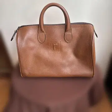 레노마 브라운 가죽 보스턴 30cm x 40cm x 20cm