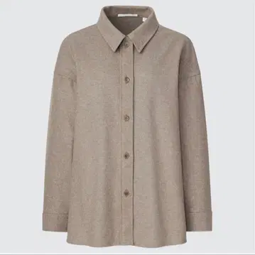 유니클로 브러쉬드 저지 셔츠 자켓 여성용 XXL