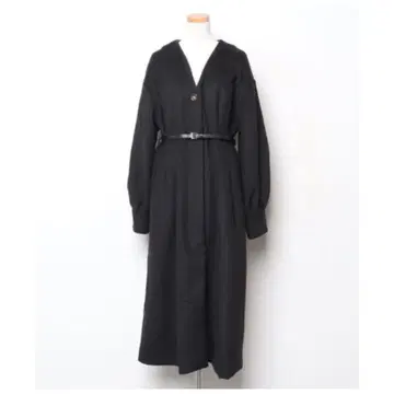 MURUA 롱 코트 블랙