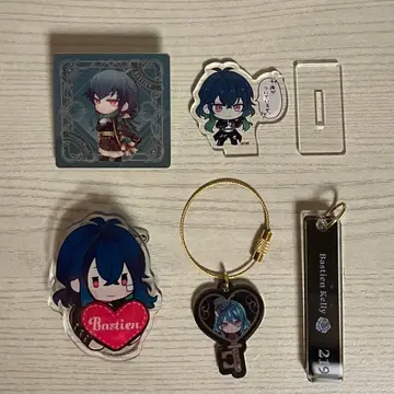 악마 집사와 블랙 고양이 바스틴 굿즈 4점