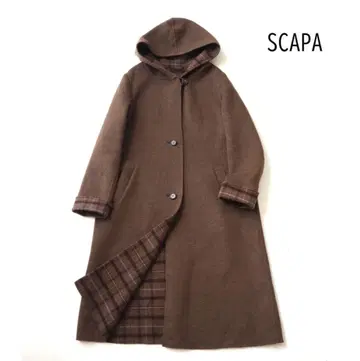 SCAPA W 페이스 울 롱 코트 44 빅 사이즈