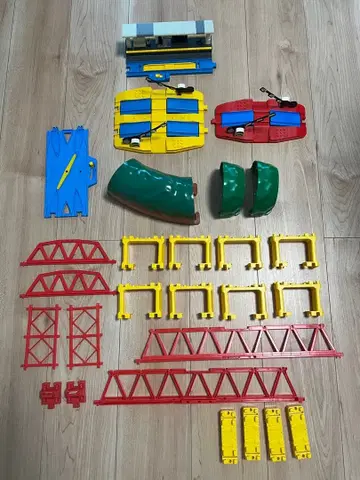 프라레일 부품 세트 건널목/역/레일/철교/터널