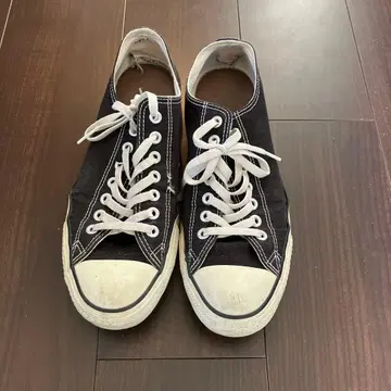 블랙 캔버스 로우컷 스니커즈