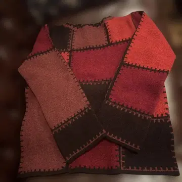 HIROKO BIS 패치워크 니트 9호 새상품급