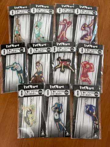 해피 복권 하이큐!! I상 잇는 아크릴 키링 11종 세미 컴프