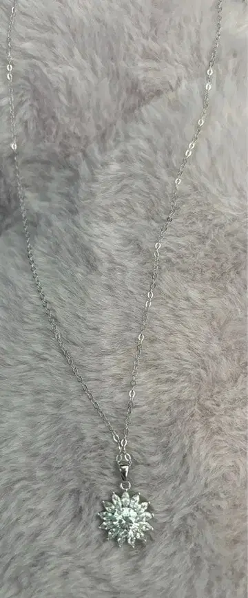 실버 눈꽃 목걸이