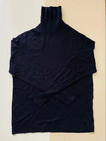 UNIQLO +J 남성용 캐시미어 터틀넥 니트 네이비 XL