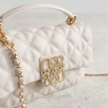 RANDA 2WAY 모노그램 비쥬 퀼팅 백 아이보리