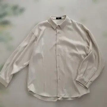 남성용 HARE 긴팔 셔츠 사이즈 S 크림색