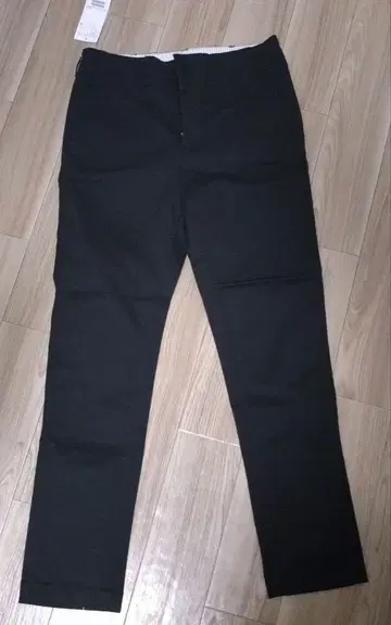 BEAMS 블랙 치노 팬츠 S