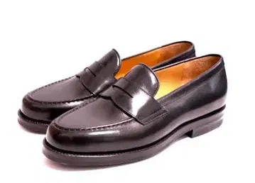 블랙 가죽 로퍼 SHOREDITCH-페니 로퍼