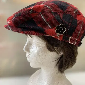 마리콴트 체크 베레모