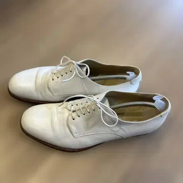 ANATOMICA USN DERBY 화이트 가죽 레이스업 슈즈