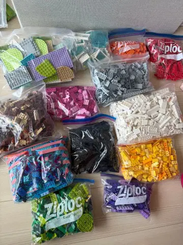 LEGO 레고 묶음 판매 약 4kg 색상 구분