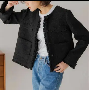 regleam 트위드 자켓 m 사이즈