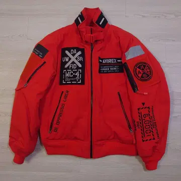 AVIREX 오렌지 플라이트 자켓