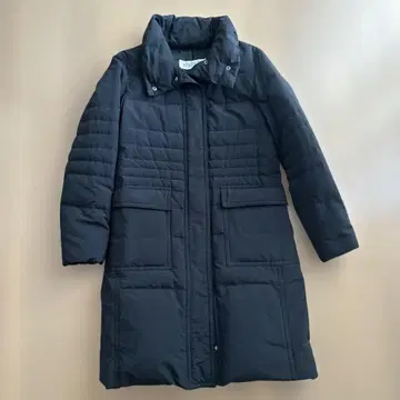 플라스테 롱 다운 자켓 코트 블랙 S